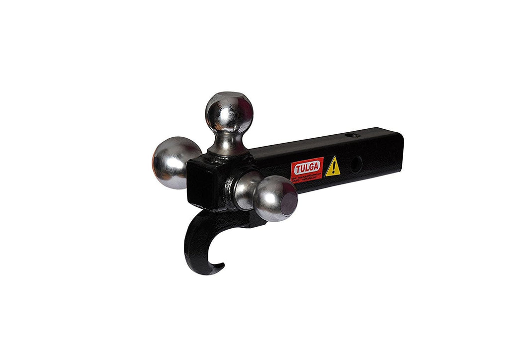 Three Tri 3 Ball Hitch with Hook for 2 Hitch Trailer Receivers